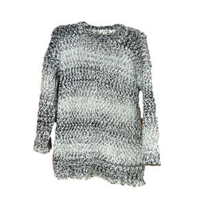 Simply Noelle Gray White Knit Sweater Women's Size Small Medium